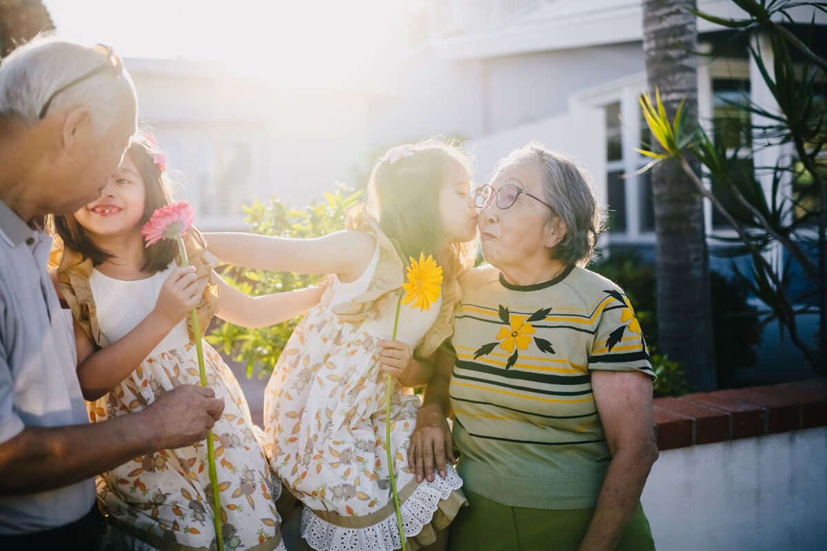 Grandparents hugging grandchildren | Protecting your special needs child